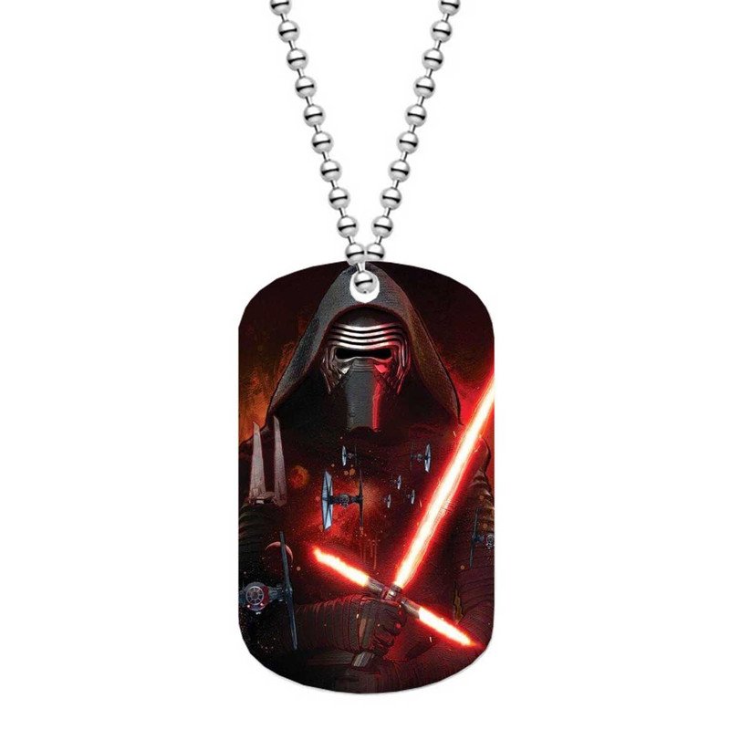 Zavstyle Star Wars The Force Awakens Kylo Ren Lightsaber Dog Tag Military Stainless Steel