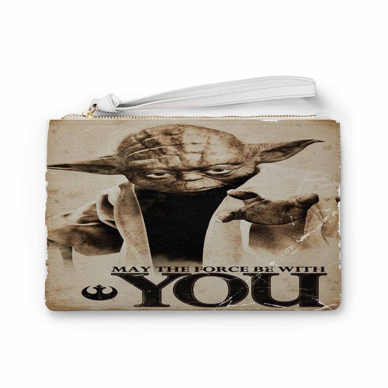 Zavstyle Star Yoda Wars May The Force Clutch Bag