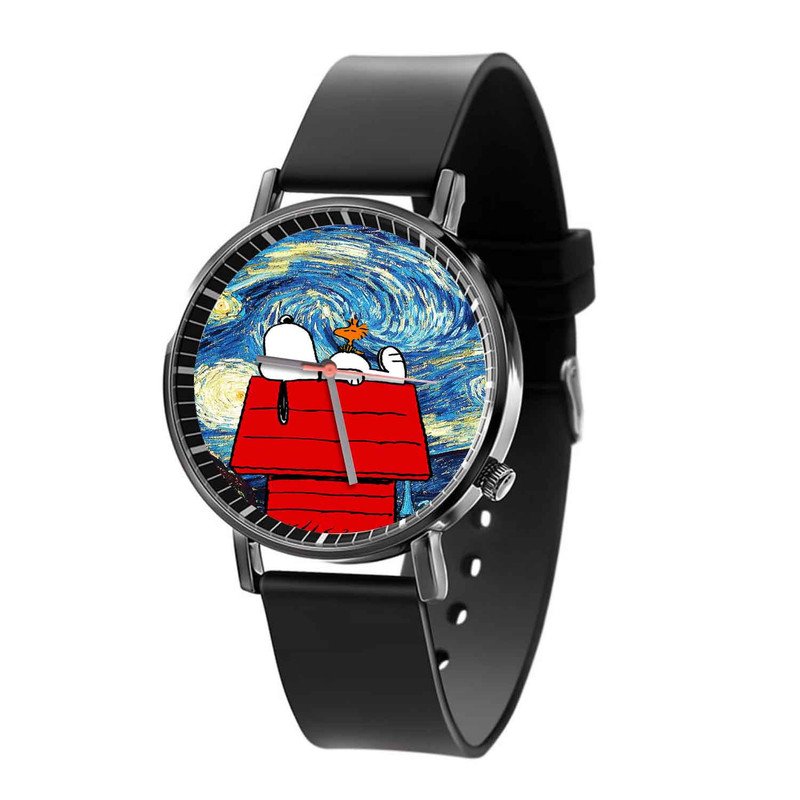 Zavstyle Starry Night Snoopy The Peanuts Quartz Watch