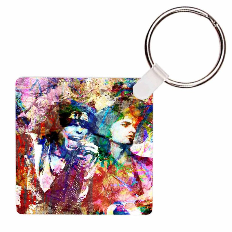 Zavstyle Steven Tyler Joe Perry Aerosmith Keychain