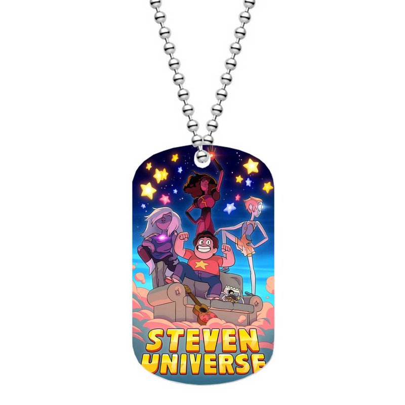 Zavstyle Steven Universe in the Sky Dog Tag Military Stainless Steel