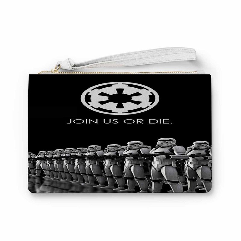 Zavstyle Stormtrooper Join Us Or Die Star Wars Clutch Bag