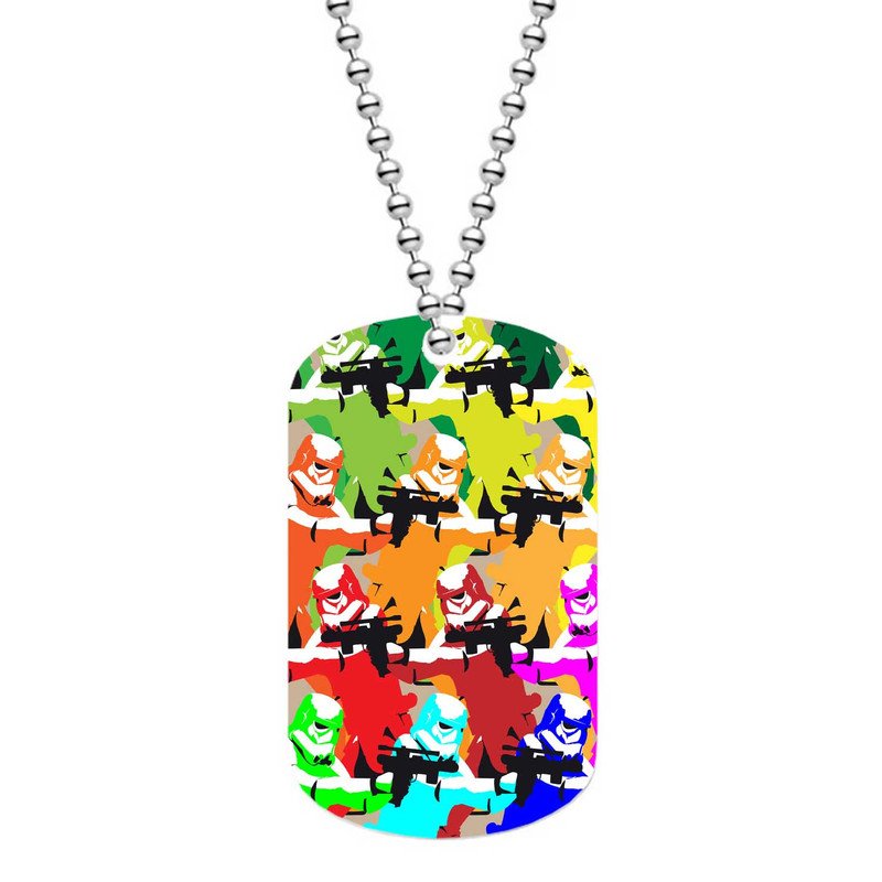 Zavstyle Stormtrooper Star Wars Collage Dog Tag Military Stainless Steel