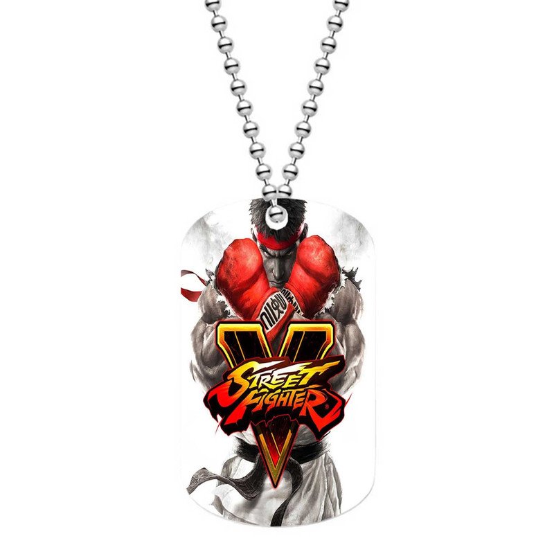 Zavstyle Street Fighter V Testando a Demo Dog Tag Military Stainless Steel