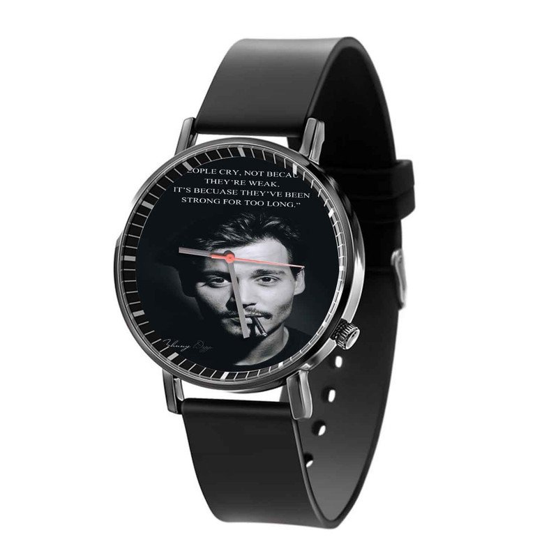 Zavstyle Strong For Too Long Johnny Depp Quotes Quartz Watch