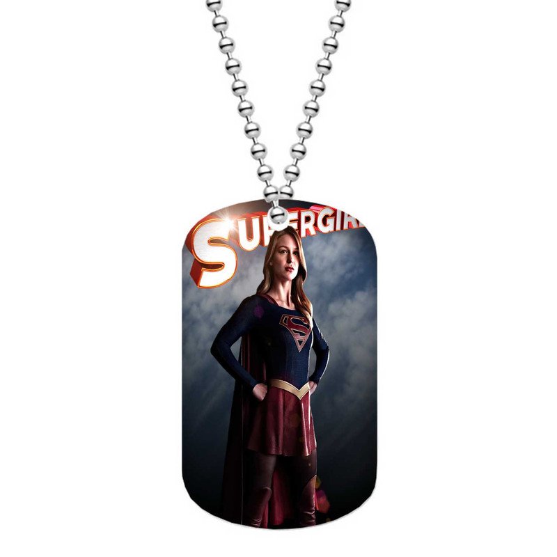 Zavstyle Supergirl Beauty Dog Tag Military Stainless Steel