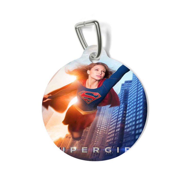 Zavstyle Supergirl Flying Pet Tag