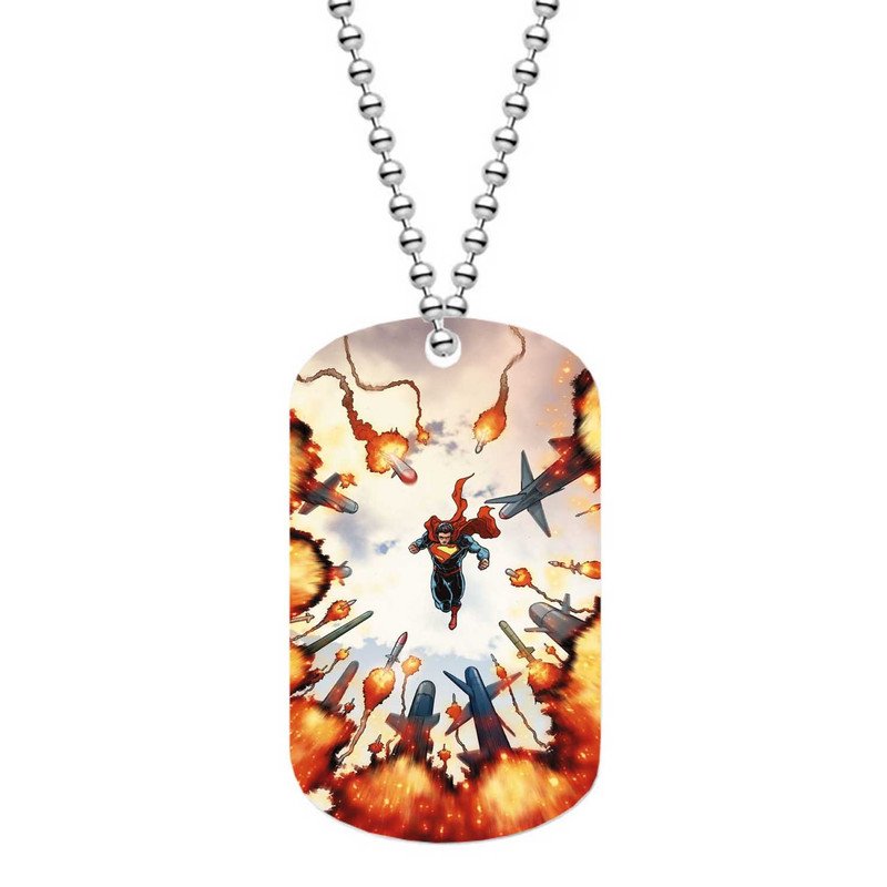 Zavstyle Superman Dog Tag Military Stainless Steel