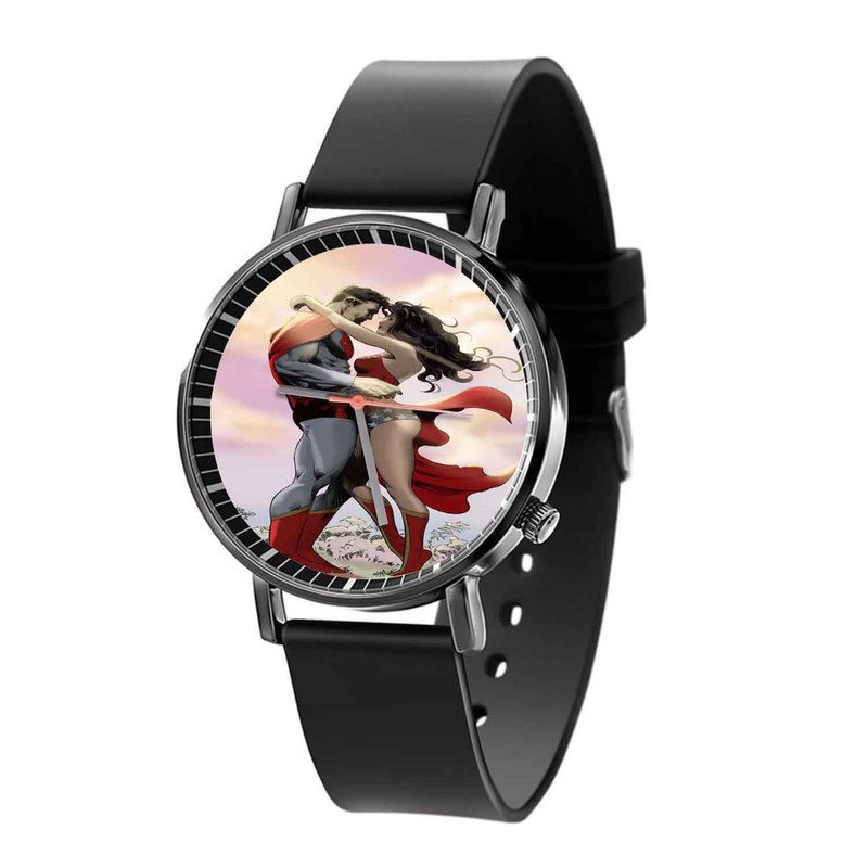 Zavstyle Superman and Wonder Woman Quartz Watch