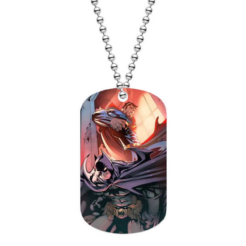 Zavstyle Superman vs Batman Dog Tag Military Stainless Steel