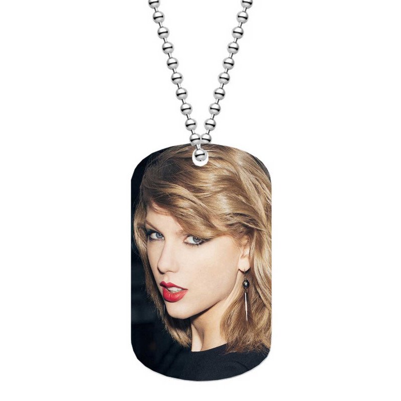 Zavstyle Taylor Swift Red Lips Dog Tag Military Stainless Steel