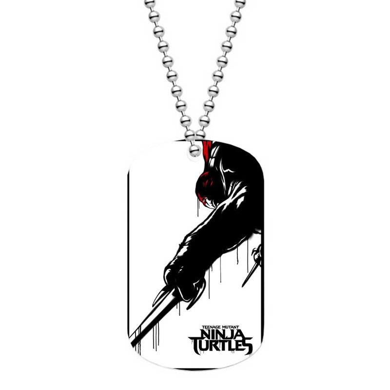 Zavstyle Teenage Mutant Ninja Turtles Raphael Dog Tag Military Stainless Steel