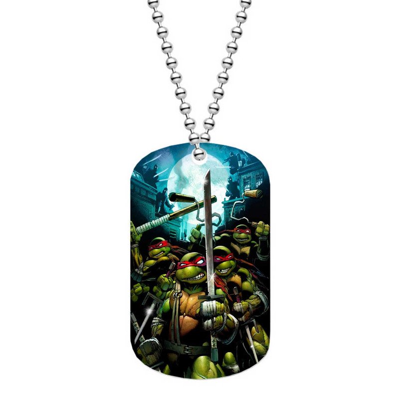 Zavstyle Teenage Mutant Ninja Turtles Ready Fighting Dog Tag Military Stainless Steel