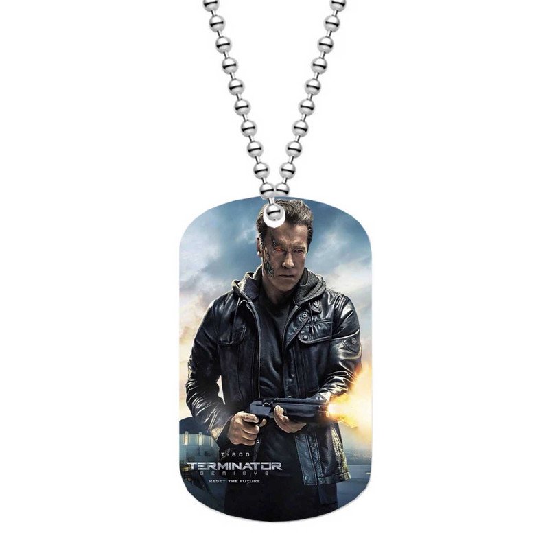 Zavstyle Terminator Genisys Dog Tag Military Stainless Steel
