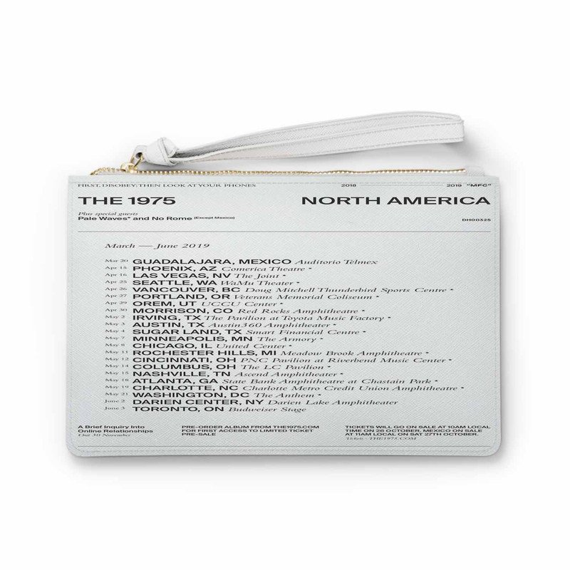 Zavstyle The 1975 North America Tour 2019 Clutch Bag