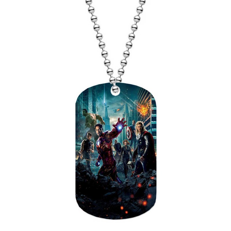 Zavstyle The Avengers Dog Tag Military Stainless Steel