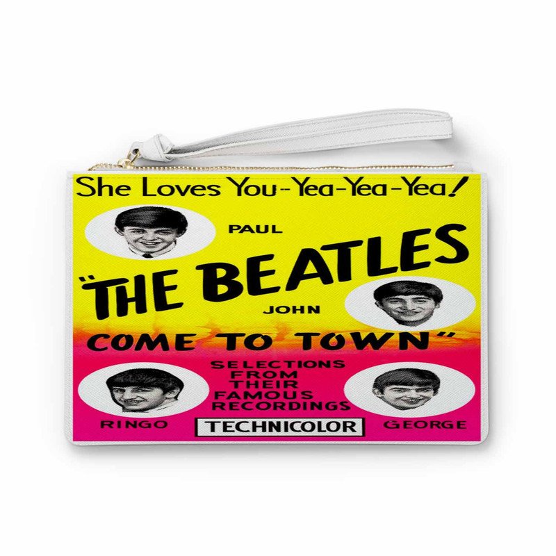 Zavstyle The Beatles Come To Town Clutch Bag