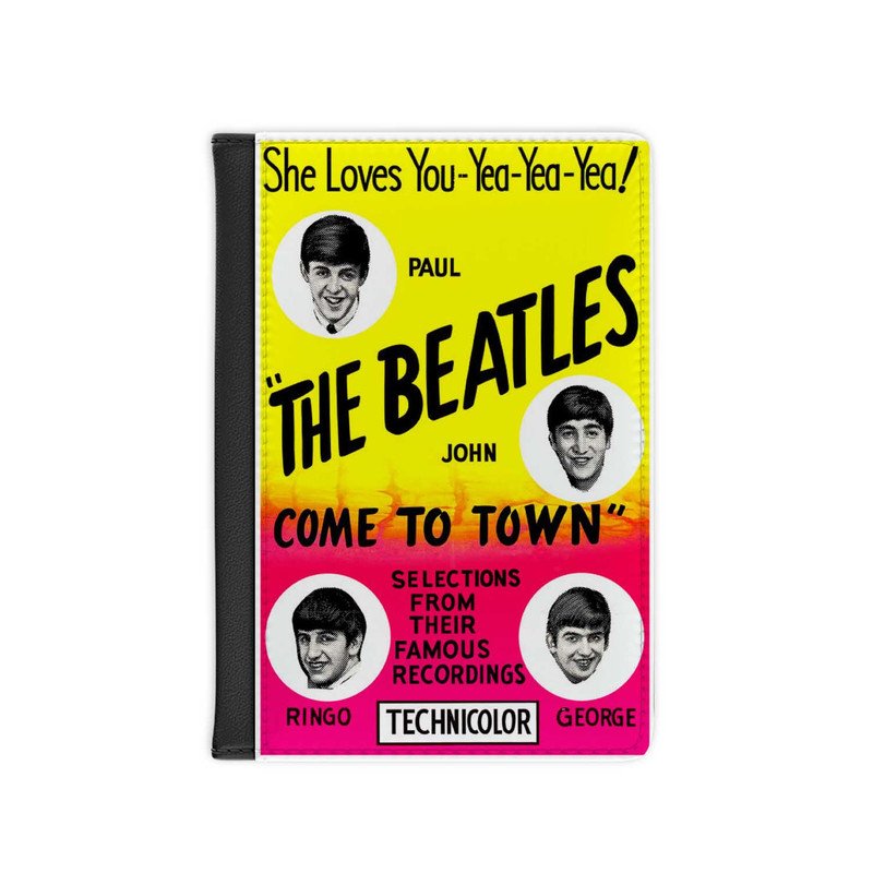Zavstyle The Beatles Come To Town Passport Cover