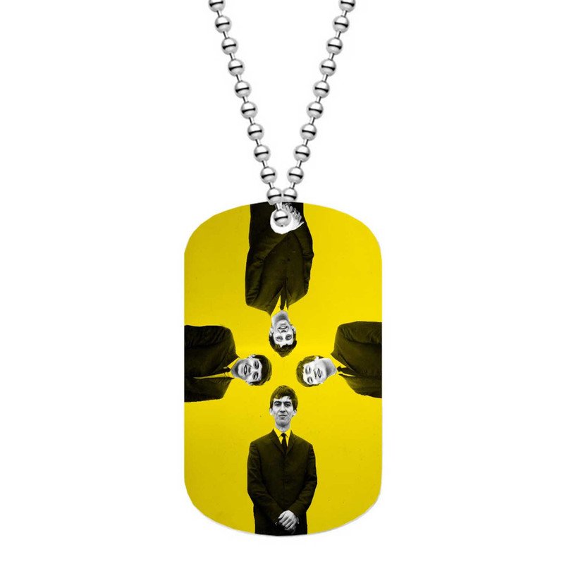 Zavstyle The Beatles Print Dog Tag Military Stainless Steel