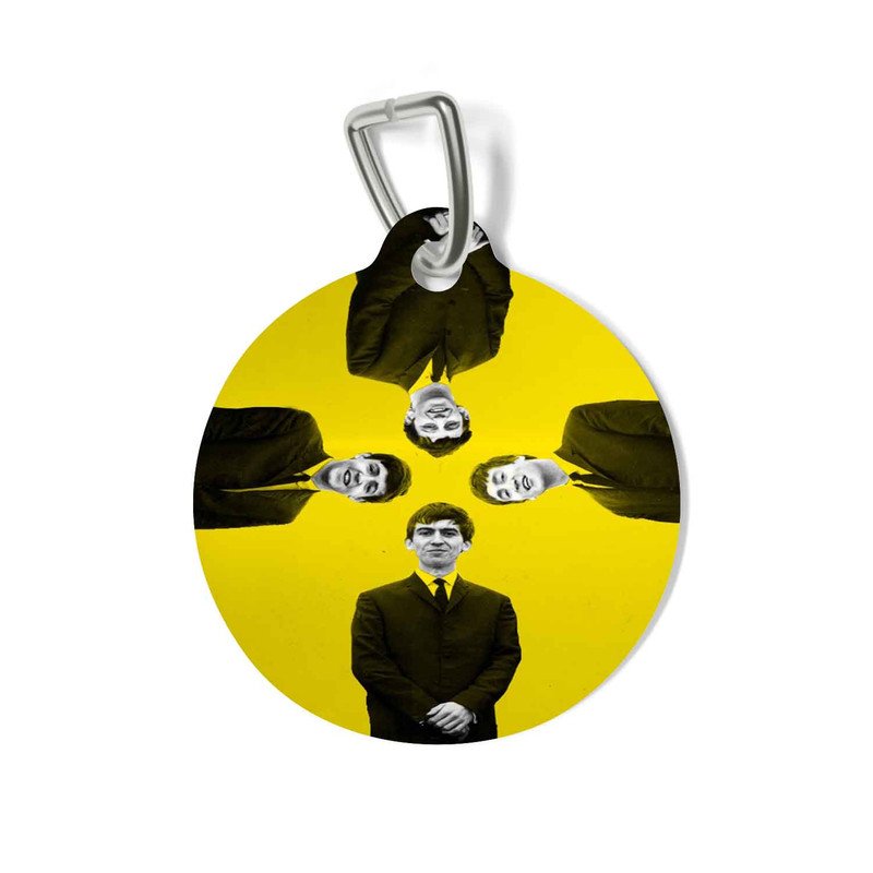 Zavstyle The Beatles Print Pet Tag