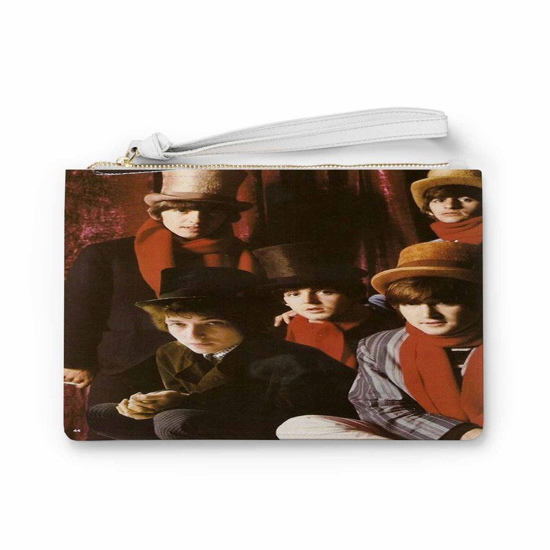 Zavstyle The Beatles and Bob Dylan Clutch Bag