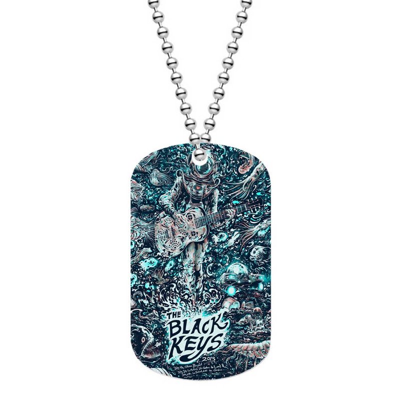 Zavstyle The Black Keys Dog Tag Military Stainless Steel