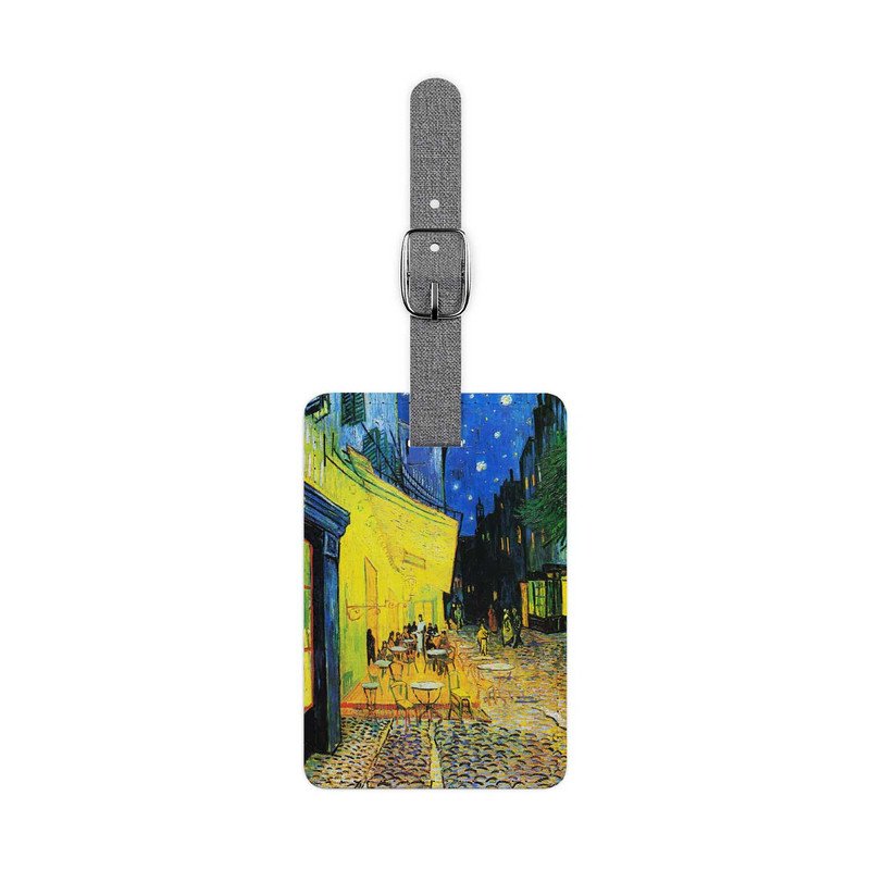 Zavstyle The Cafe Terrace on The Night Van Gogh s Luggage Tag