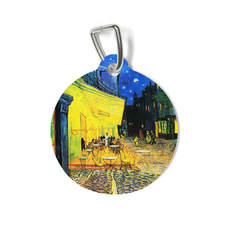 Zavstyle The Cafe Terrace on The Night Van Gogh s Pet Tag