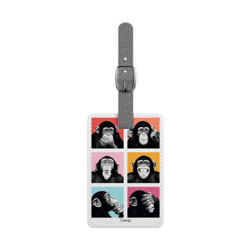 Zavstyle The Chimp Pop Luggage Tag