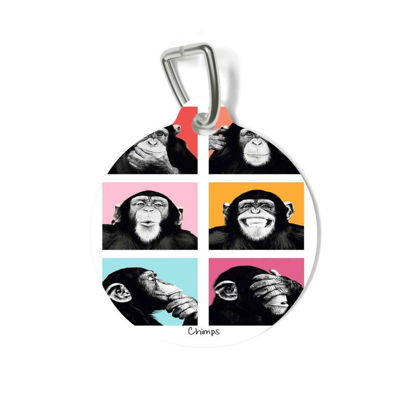 Zavstyle The Chimp Pop Pet Tag