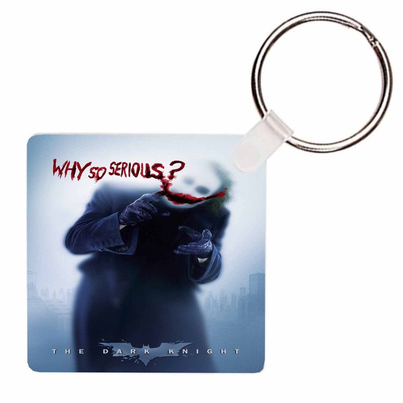 Zavstyle The Dark Knight Batman Why So Serious Keychain