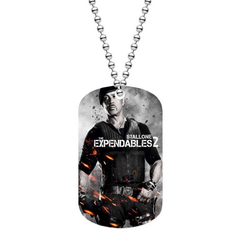 Zavstyle The Expendables 2 Sylvester Stallone Dog Tag Military Stainless Steel