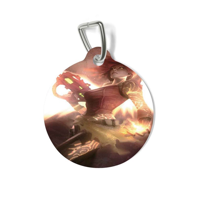 Zavstyle The Firehawk Borderlands Pet Tag