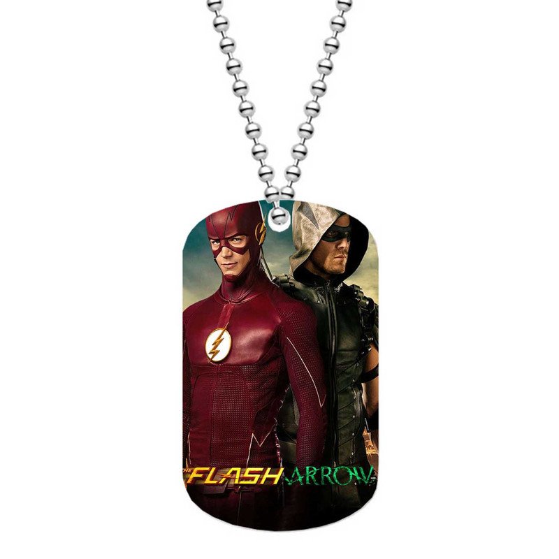 Zavstyle The Flash And Arrow 2015 Dog Tag Military Stainless Steel
