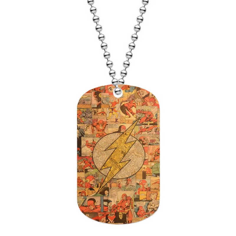 Zavstyle The Flash DC Comics Dog Tag Military Stainless Steel