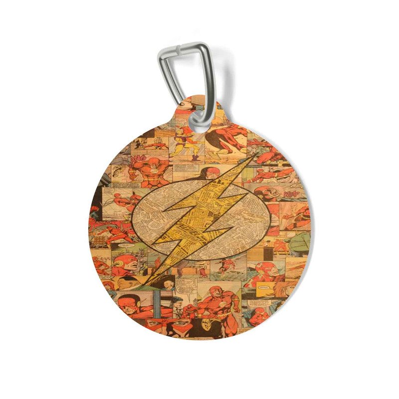 Zavstyle The Flash DC Comics Pet Tag