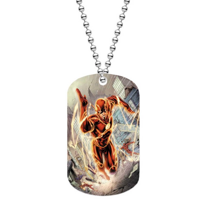 Zavstyle The Flash Superheroes Dog Tag Military Stainless Steel