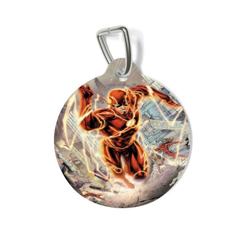 Zavstyle The Flash Superheroes Pet Tag