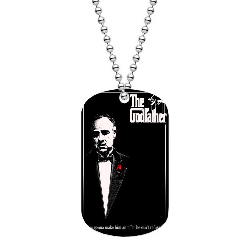 Zavstyle The Godfather Dog Tag Military Stainless Steel