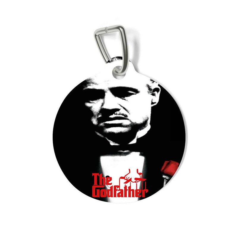 Zavstyle The Godfather Red Rose Pet Tag