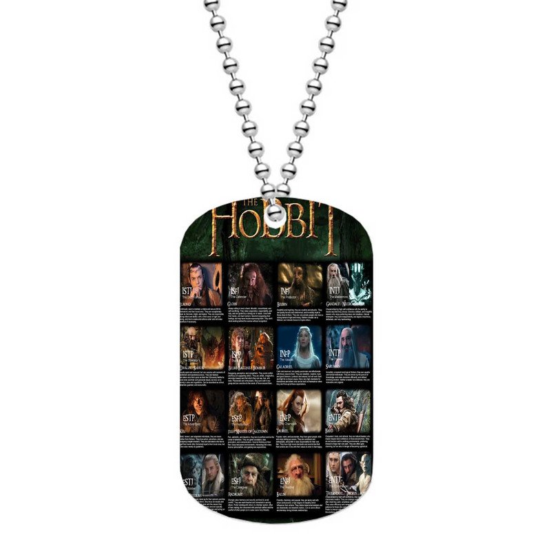 Zavstyle The Hobbit Characters Dog Tag Military Stainless Steel