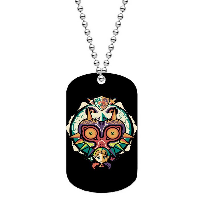 Zavstyle The Legend of Zelda Majora s Mask Games Dog Tag Military Stainless Steel