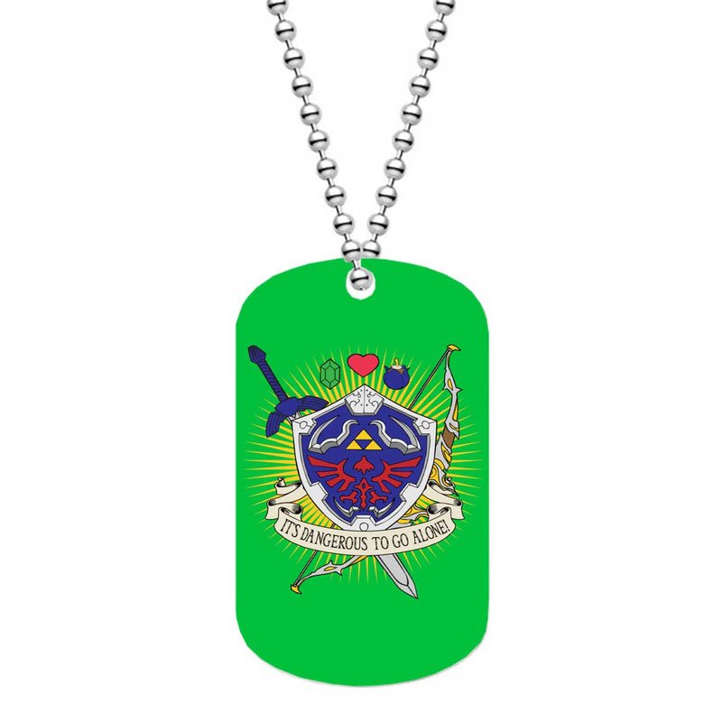 Zavstyle The Legend of Zelda Triforce Dog Tag Military Stainless Steel