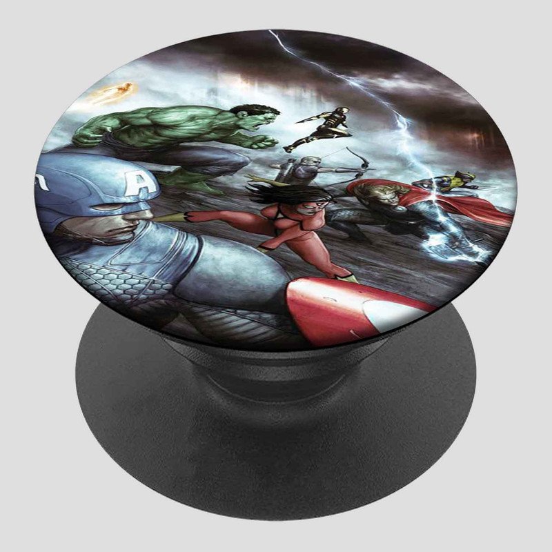 Zavstyle The Marvel Comics The Avengers Superhero Pop able Phone Stands