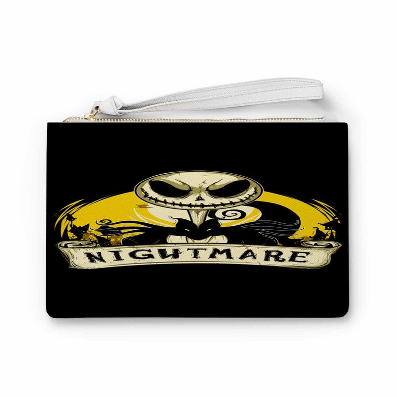Zavstyle The Nightmare Before Christmas Jack Print Clutch Bag