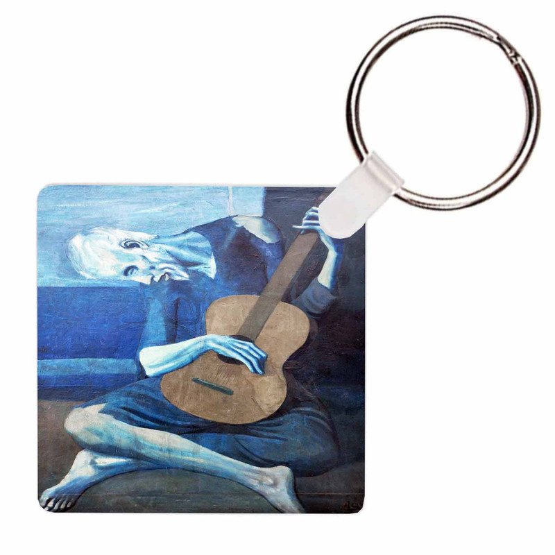Zavstyle The Old Guitarist Pablo Picasso Keychain