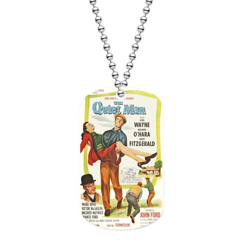 Zavstyle The Quiet Man Dog Tag Military Stainless Steel