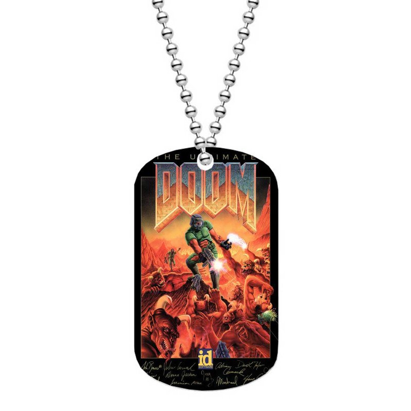Zavstyle The Ultimate Doom Dog Tag Military Stainless Steel