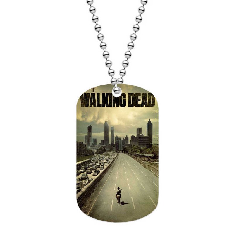 Zavstyle The Walking Dead Horse Dog Tag Military Stainless Steel
