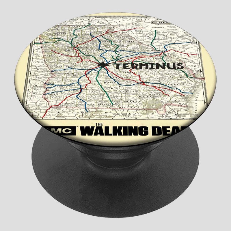 Zavstyle The Walking Dead Map Pop able Phone Stands